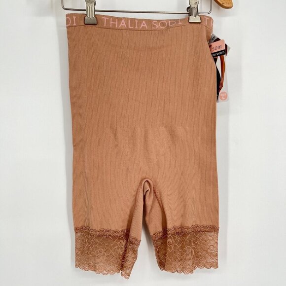 Thalia Sodi Seamless Shaping Shorts Firm Control Shapewear With Lace Trim L‎ - Picture 7 of 7